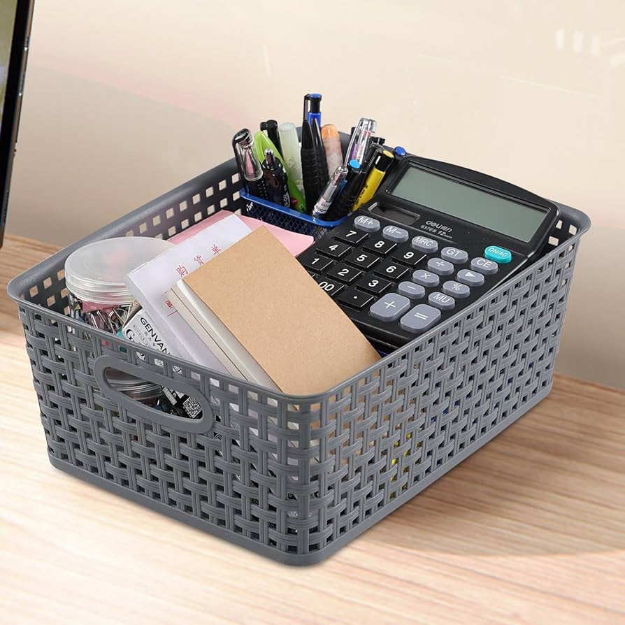 Amazon.com - Readsky Plastic Woven Storage Basket with